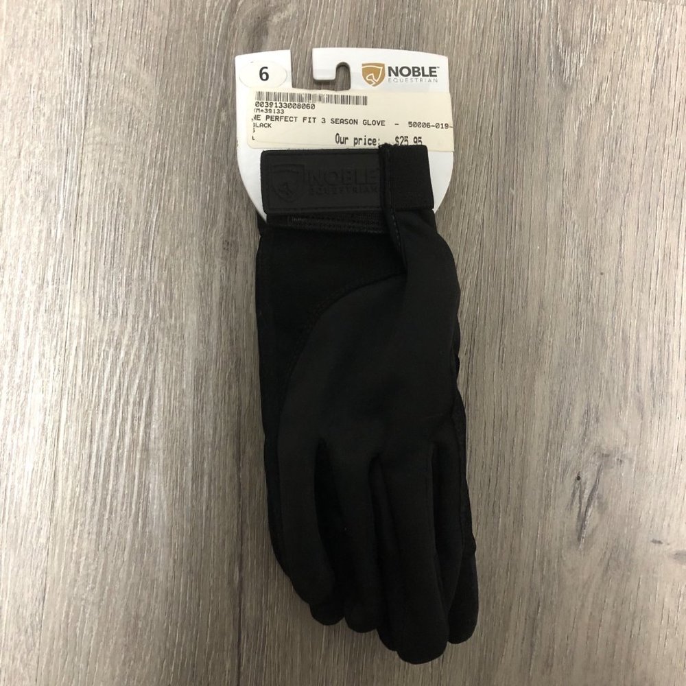 NWT Noble Outfitters Perfect Fit 3 Season Horseback Riding Gloves Size 6